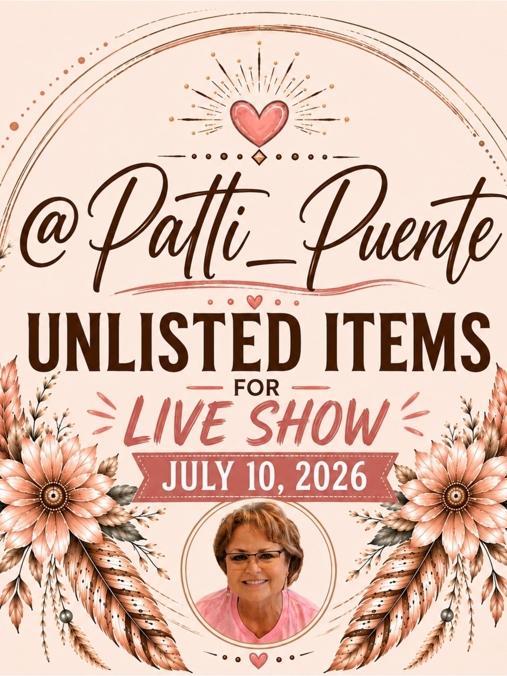 Unlisted Items for Live Show - Pink & Rose Gold Graphic